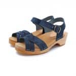 ANNIKA Kinder Clogs flach dunkelblau navy – Bild 2
