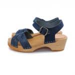 ANNIKA Kinder Clogs flach dunkelblau navy