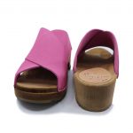 EVA Holz Clogs Sandale flach Fuchsia pink – Bild 3