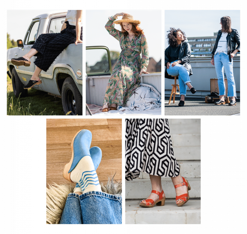 Clogs Trend 2024: Fünf verschiedene Outfits mit Holzclogs 