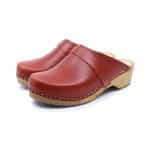 klassische Holzclogs aus vegetabilem Leder bequem und leicht