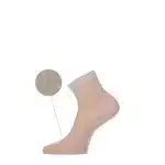 feiner Strumpf in gold, Rippe, kratz nicht