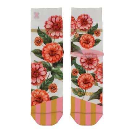 allover Socke mit Blumen von Xpooos aus Bauwolle leicht und kühl bei meandmyclogs