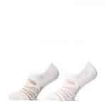 MarcMarcs Bridget Damen Footies 2er-Pack – unsichtbare Socken mit elegantem Streifen-Design – Bild 2