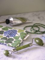 Make-up Tasche Lyckoklöver – nachhaltige Kosmetiktasche aus Bio-Baumwolle – Bild 2