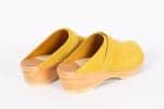 Lena Gelb Holz Clogs Veloursleder – Bild 5