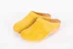Lena Gelb Holz Clogs Veloursleder – Bild 4