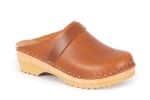 Anna cognac Holz Clogs vegetabil gegerbtes Leder – Bild 9