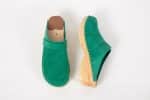Lena Emerald Holz Clogs Veloursleder – Bild 3