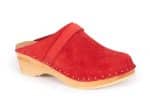 Lena Rot Holz Clogs Veloursleder – Bild 7