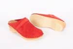Lena Rot Holz Clogs Veloursleder – Bild 4