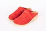 Lena Rot Holz Clogs Veloursleder – Bild 6