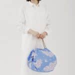 Shupatto Shopper Einkaufstasche M „Hana Ni Tori“ – Faltbare Japan Eco Bag – Bild 3