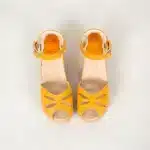Mango Clog Sandalen Amber – Damen Holzclogs aus pflanzlich gegerbtem Leder – Bild 6