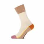 Isabella Damensocken – Trendiges Colourblock-Design mit Recycling-Wolle & Kaschmir – Bild 2