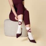Tamsy Damensocken 2er-Pack –Argyle mit Glitzer