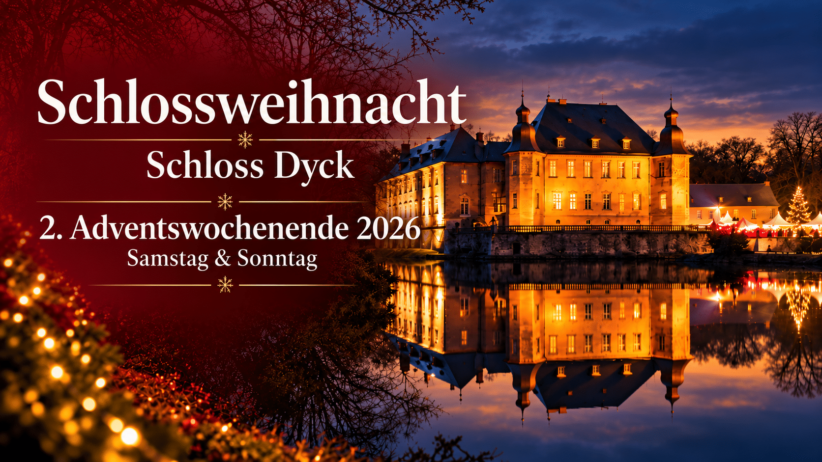 Schlossweihnacht Schloss Dyck 2. Advent