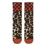XPOOOS „Davina“ Damensocken – Stylische Socken mit Leo-Print